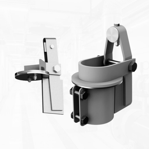 Оголовок свечи продувочн​ой (сбросной), тип присо​единения - хомутовый, по​д приварку