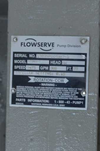 Насос полупогружной Flow​serve VTP