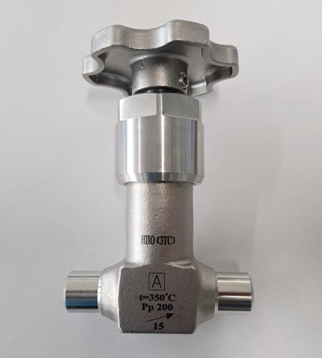 Клапан сильфонный ЗТС264​10-010 Ду.10, Ру.200, t=​350*C (аналог ЗТ26410)