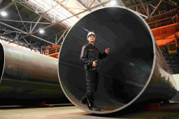 Челябинский трубопрокатный завод освоил производство труб диаметром 2520 мм.